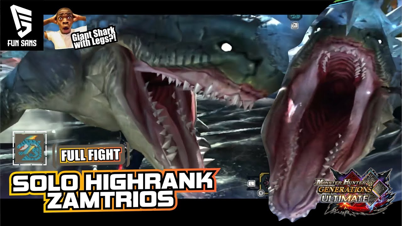 [FULL FIGHT] SOLO! ZAMTRIOS THE GIGA SHARK with legs... - YouTube