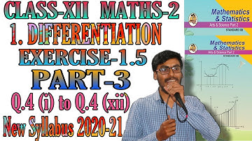 Class-XII/Maths-2/Chapter-1: Differentiation/Exercise-1.5/Part-3/Higher Derivatives