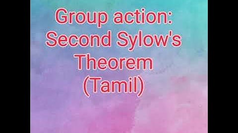 Group actions: Second Sylow’s Theorem