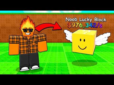 VIREI UM LUCKY BLOCK E PEGUEI OS MELHORES BRAINROTS NO ROBLOX