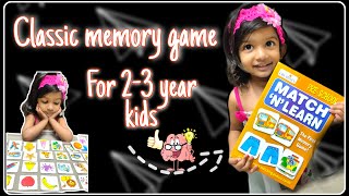 Pre school activity | memory game | 2+year kids card game | Learning activities | Match and learn| screenshot 5
