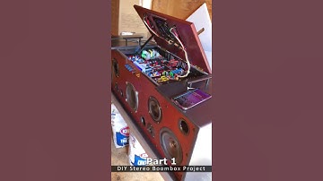 DIY Stereo Boombox Project 1 Part 1 #Shorts