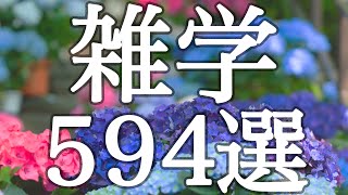 【睡眠用】明日誰かに話したくなる雑学５９４選【癒しのBGM付き】