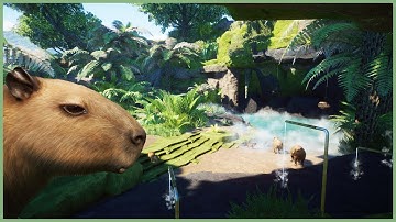 🪲Little tropical capybara habitat | Lurelin Zoo | Planet Zoo | speedbuild☔️