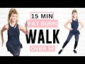 15 Minute FAT BURNING Indoor Walking Workout *Full Body*