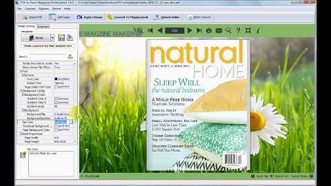 how to make e-magazine with pdf to flash magazine professional