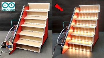 How To Make Automatic Staircase Light Strip Using Arduino|| IR Sensor #arduino #arduinoprojects