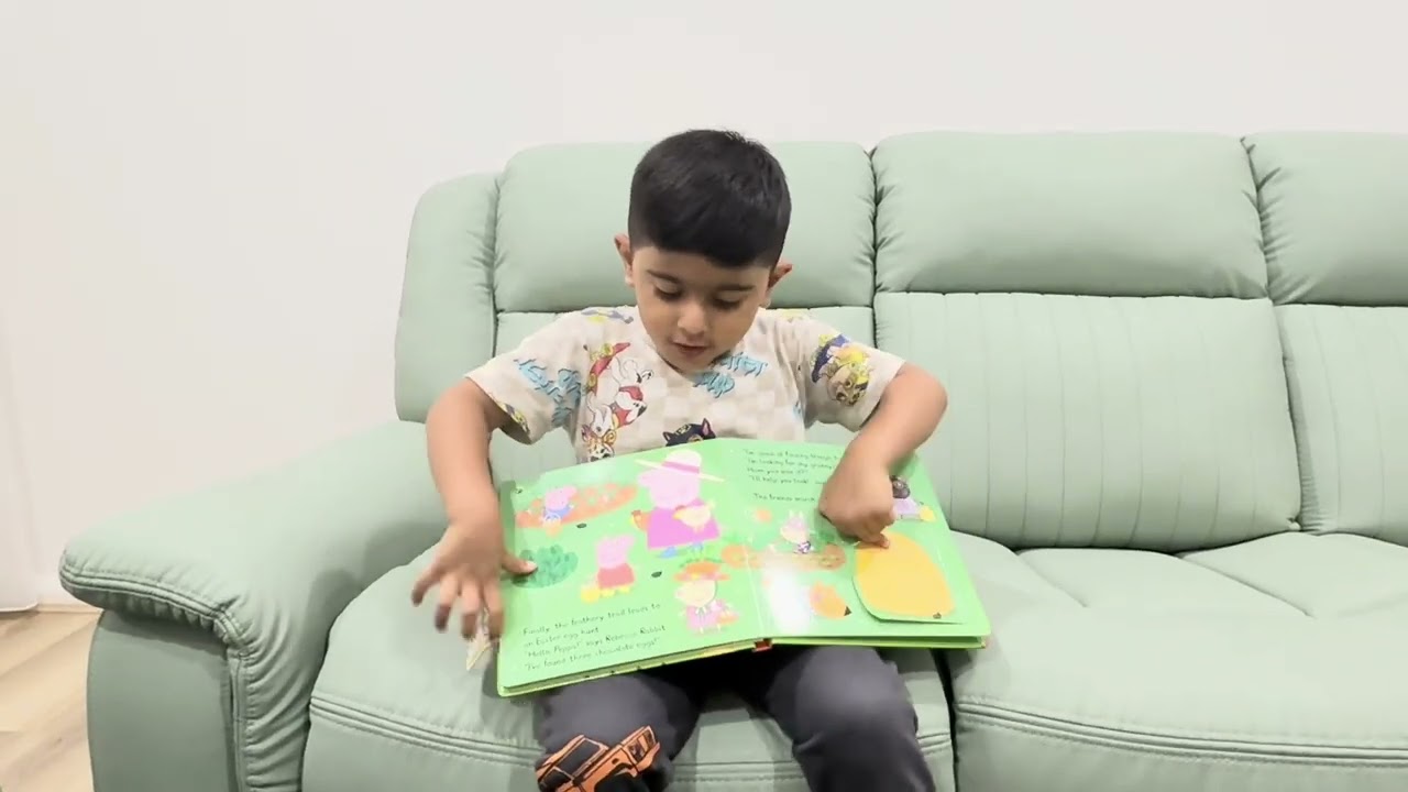 4 Year Old Story Time 📚 Peppa Pig Easter Hide & Seek Fun 🐰🥚 | Cute Reading Moments