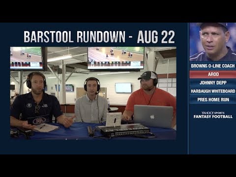 sports comedy show Barstool Rundown - August 22, 2018