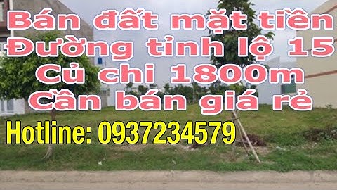 Bán Đất Thổ Cư Mt TL15 Xây Biệt Thự 1800m giá rẻ