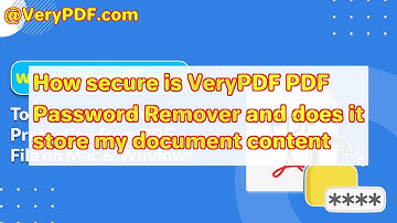 How secure is VeryPDF PDF Password Remover and does it store my document content