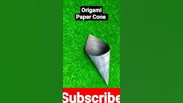 Origami Paper Cone|| @RushCreativityHouse #ytshorts #diy #craft #origami #howtomake