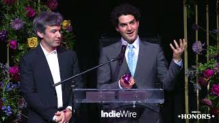 IndieWire Honors - Nathan Fielder and Benny Safdie Accept the Wavelength Award