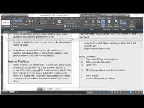 AutoCAD 2015 New Features Tutorial | Mtext Enhancements