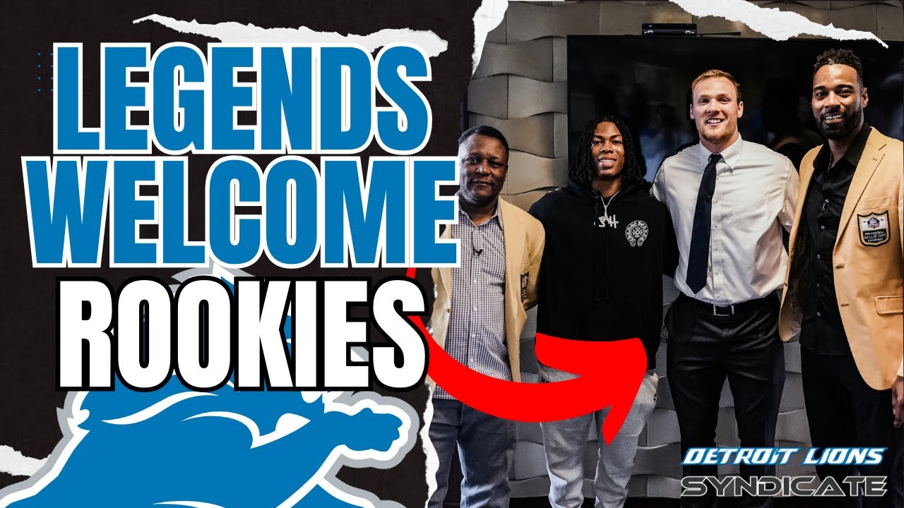 Legends Detroit Detroit Lions LEGENDS Welcome rookies IN STYLE...sign of GREAT things ...