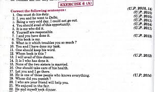 Celebrity Syntax exercise 6a | one must do his duty | syntax class 12 up board | pronoun solved exercise Wealth