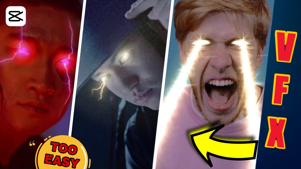 3 Next Level Laser Eye Effect Vfx Editing In Capcut || Capcut Vfx Editing