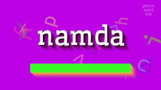 Namda Nasil Deli̇r? How To Say Namda?