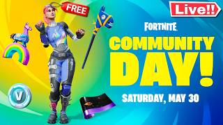 🔴*LIVE EVENT* FORTNITE COMMUNITY DAY! RARE FREE REWARDS OUT RIGHT NOW! (Chapter 7)