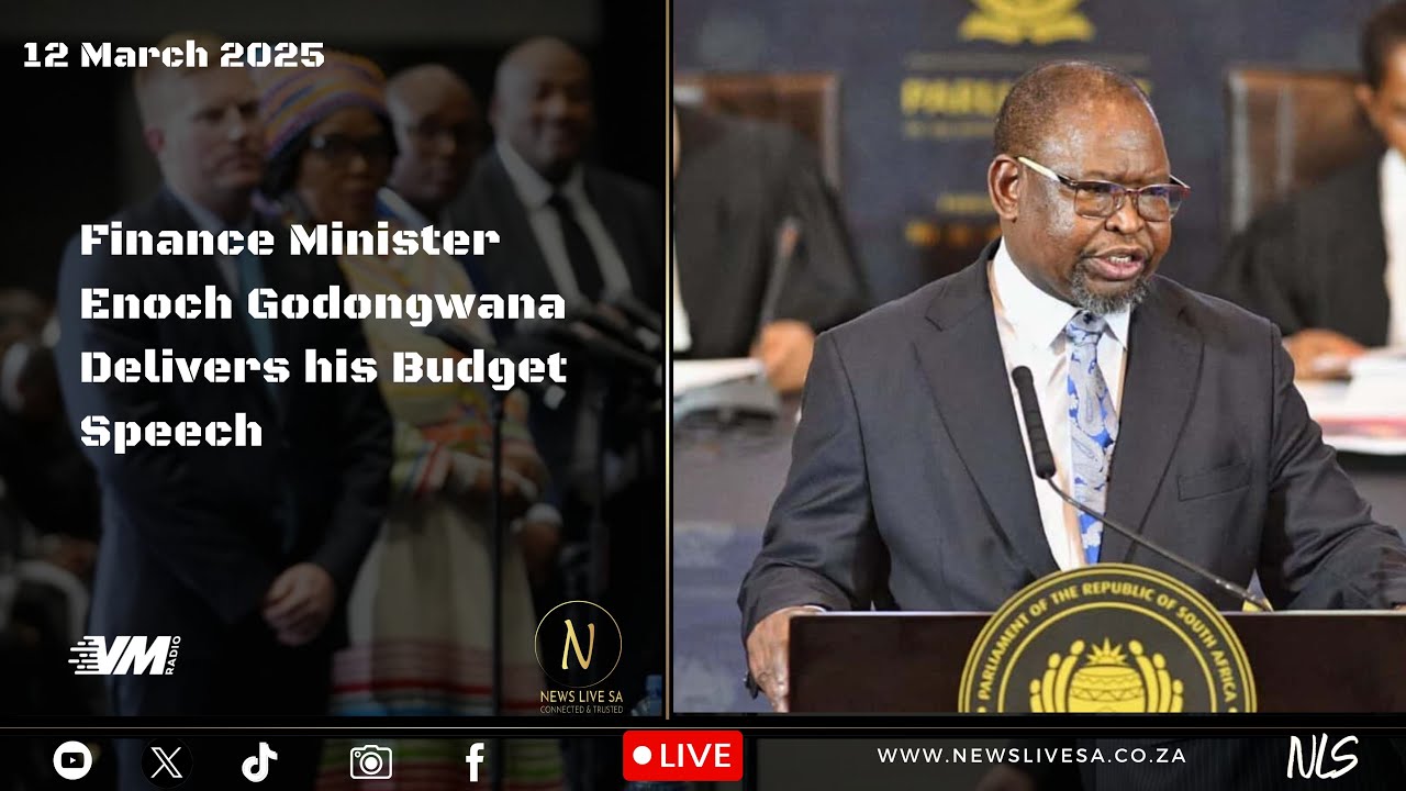 Finance Minister Enoch Godongwana Delivers his Budget Speech | 12 March ...