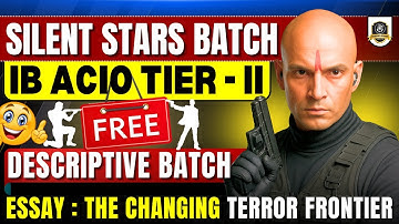 Free IB ACIO Tier 2 Batch 2025 | Complete Descriptive Preparation Starts Now!