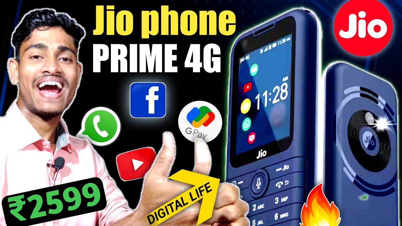 JIO PHONE PRIME 4G ⚡⚡ New Launches Keypad Phone 🤩 Details Review