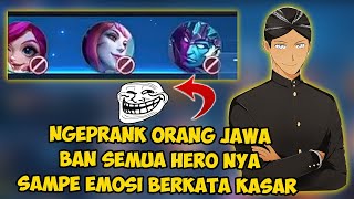 PRANK ORANG JAWA SAMPE EMOSI BERKATA KASAR KOCAK BANGET - MOBILE LEGENDS