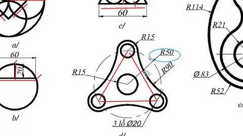 Autocad 2D: Bài thực hành số 2 - Bài 2.3. Lệnh CIRCLE trong Autocad.