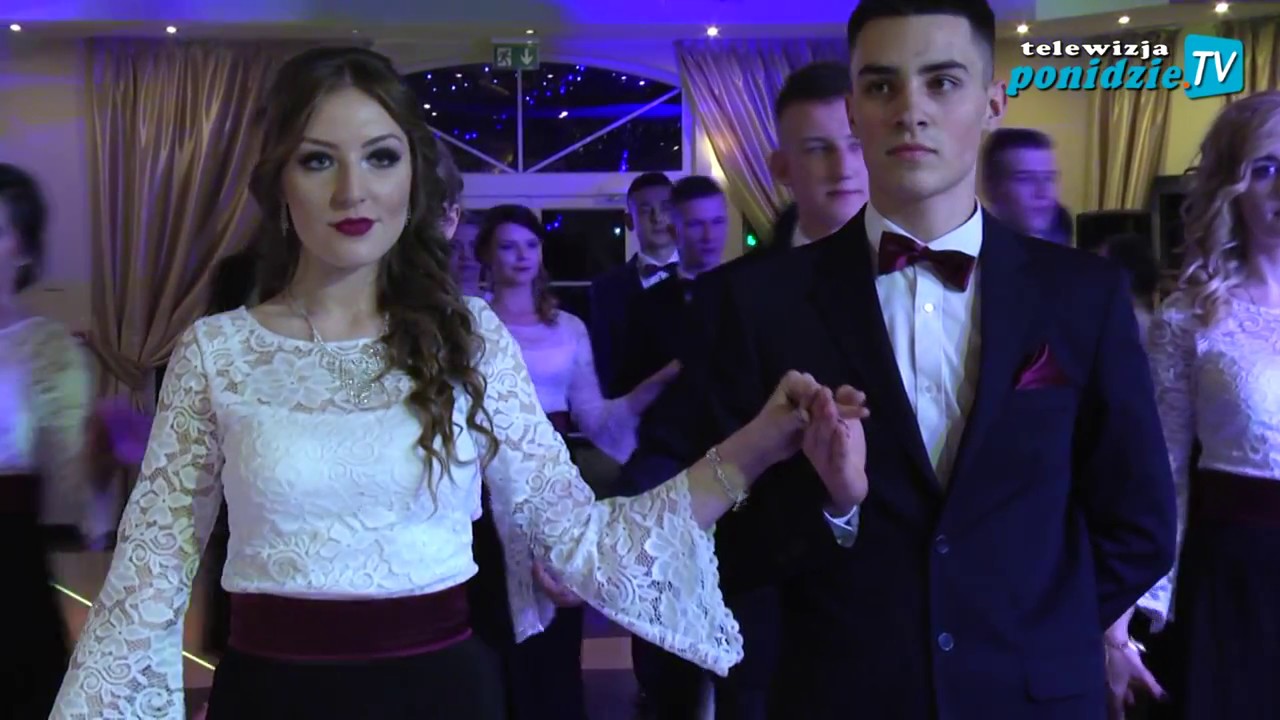 Studniówka 2017 ZSP nr 1 w Jędrzejowie - Polonez pokazowy