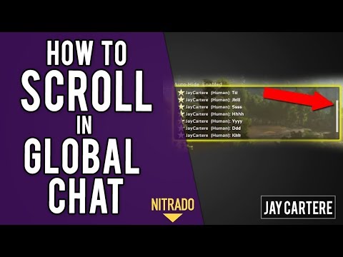 Ark Survival Evolved PS4 Tutorial - How To Scroll In Global Chat & Tribe Chat