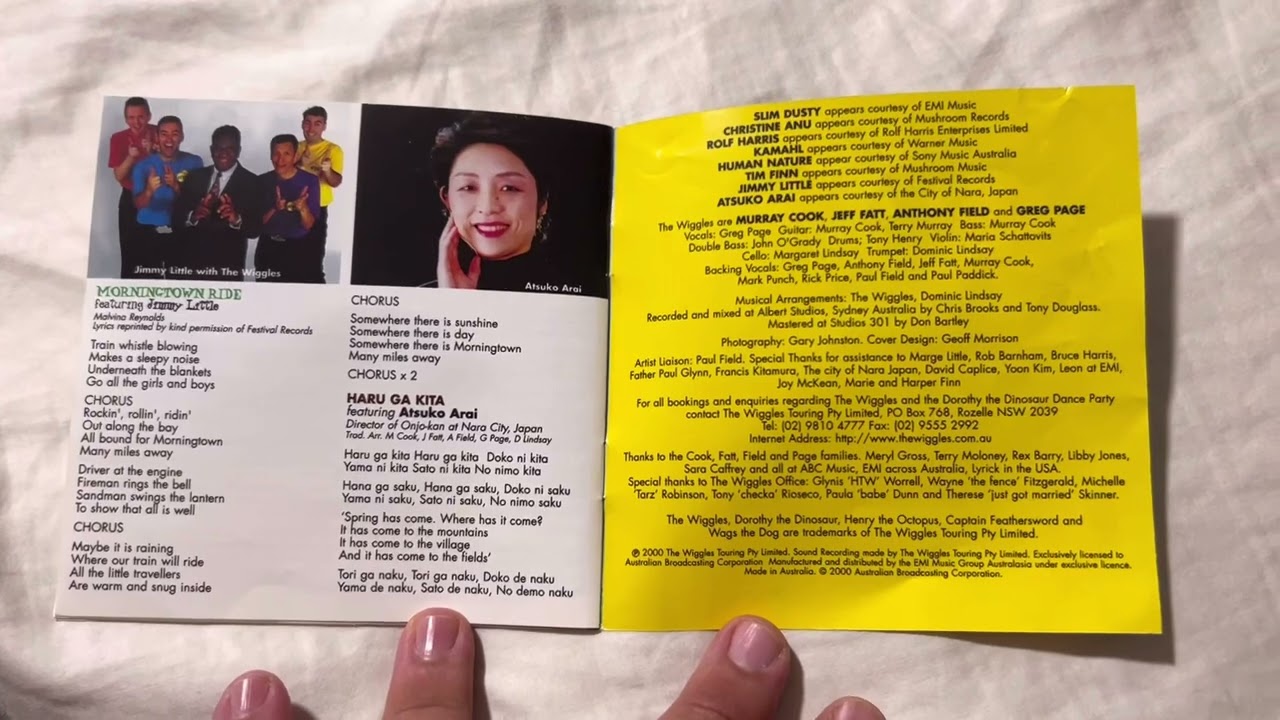 What’s Inside Of Every Wiggles CD Booklets