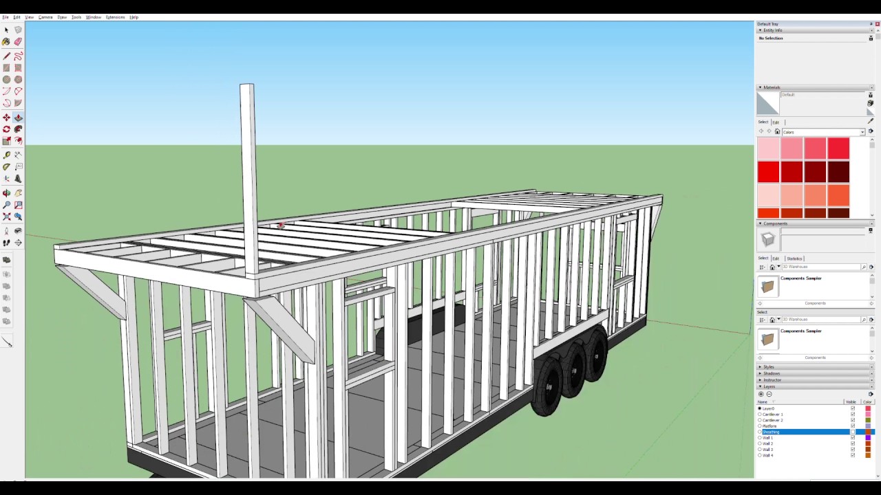  Part  6 Designing a Tiny  House  in Sketchup YouTube