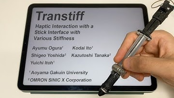 Transtiff: Haptic Interaction with a Stick Interface with Various Stiffness