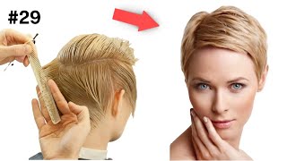 картинка: Самая Легкая Женская стрижка Без Укладки Пошагово дома | Стрижка Гарсон Шорт | Стрижки 2024-2025