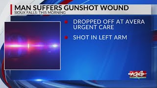 Gunshot victim shows up at Sioux Falls urgent care facility