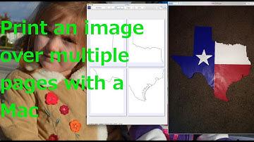 How to print an image on multiple pages using a Mac