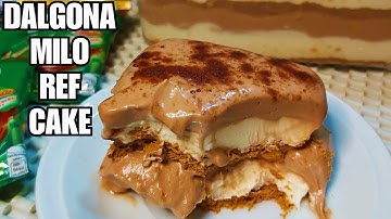 DALGONA MILO DESSERT | Dalgona Milo Ref Cake | Dalgona Coffee