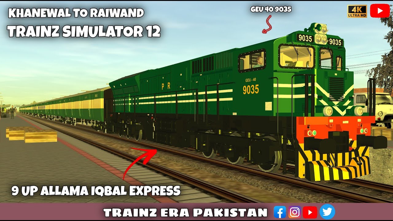 ALLAMA IQBAL EXPRESS | GAMEPLAY | TRAINZ SIMULATOR | ADDONS SHARE | PAKISTAN RAILWAY | OBS | TS 12