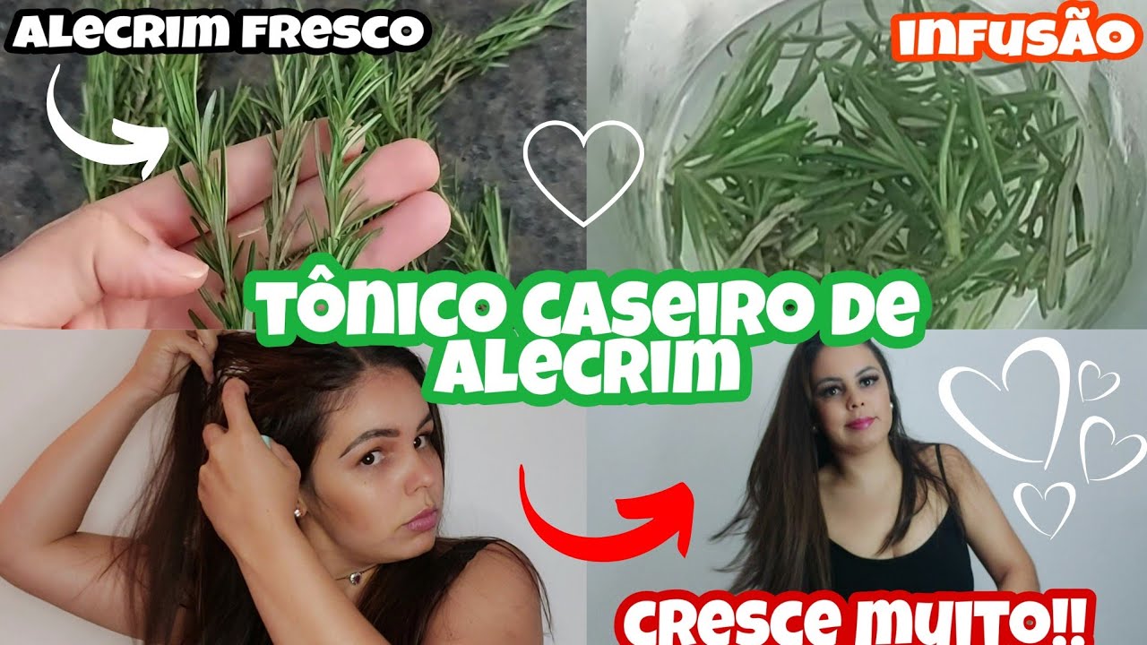 TÔNICO DE ALECRIM CASEIRO para o crescimento capilar - YouTube