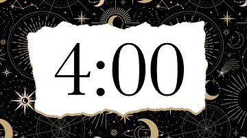 4 Minute Fun Moon and Stars Timer (Bells Alarm at End)