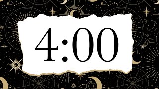 4 Minute Fun Moon and Stars Timer (Bells Alarm at End)