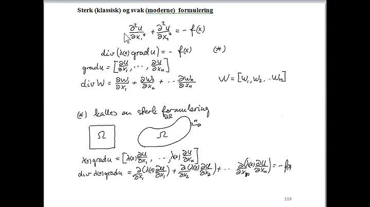 Strong and weak formulations (updated)