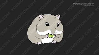 Free Cute Hamster Emoji Stickers - 2D Animated Bundle (Ae, Pr, Dr, FCPX) screenshot 1