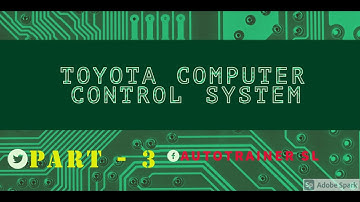 TOYOTA COMPUTER CONTROL SYSTEM  PART - 3