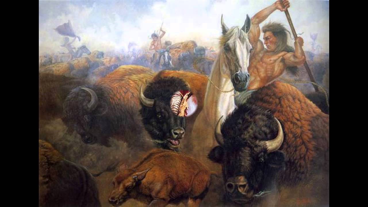 Индейцы охотились на бизонов. Охота индейцев на бизонов. Бизон живопись. Охотник на бизонов. Охота на бизона.