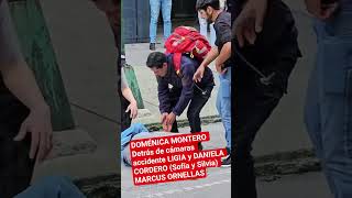 DOMÉNICA MONTERO Detrás de cámaras accidente LIGIA y DANIELA CORDERO (Sofía  Silvia) MARCUS ORNELLAS