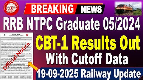 Railway NTPC Graduate CBT 1 Results Out for all Aspirants by #SRINIVASMechAcademy