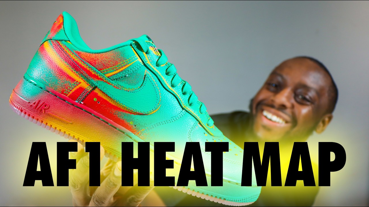 Nike Air Force 1 Retro Heat Map Stadium Green Crimson Review 