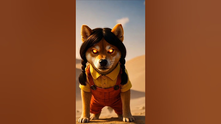 Cute dog became Squid Game Doll 😱💀 #dog # funny #cartoon