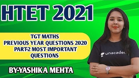 HTET 2021-22 |TGT maths 2020 previous year questions|| part-2 #htet2022 #htet